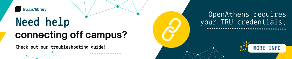 Trouble connecting to library resources while off campus? Check out our troubleshooting guide. Click to access.